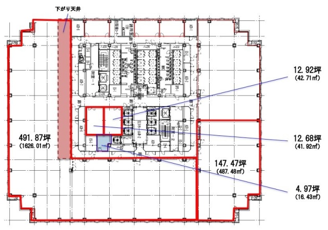 品川グランドセントラルタワー17F 間取り図