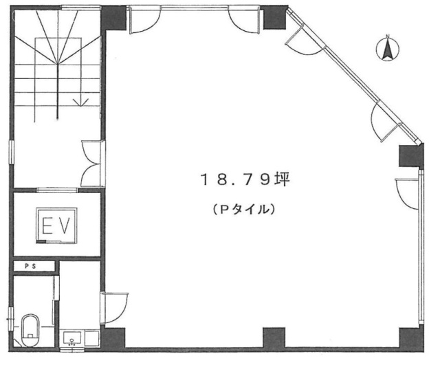 桑原ビル2F 間取り図