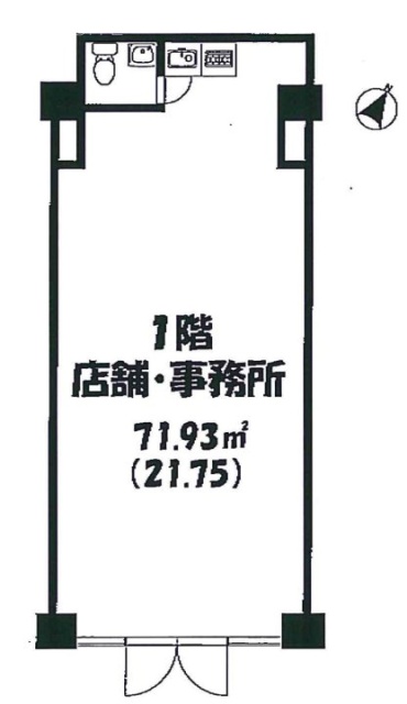バロール代々木ビル1F 間取り図