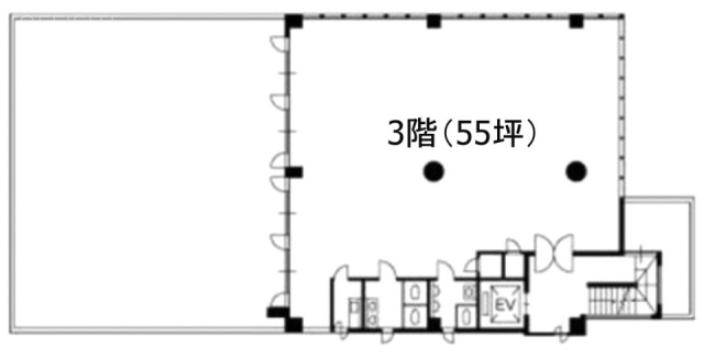 加賀屋国立ビル3F 間取り図