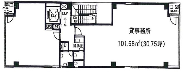 元宮ビル301 間取り図