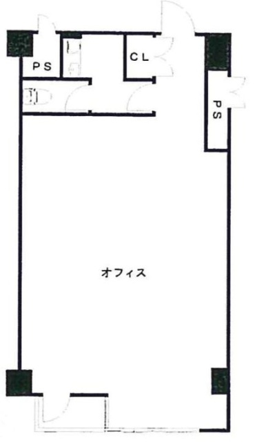 シャンローゼ関内ビル402 間取り図