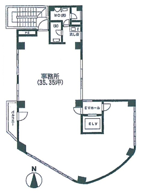 ラ・ネージュ青山3F 間取り図