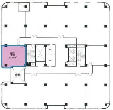 新都市センタービル205 間取り図