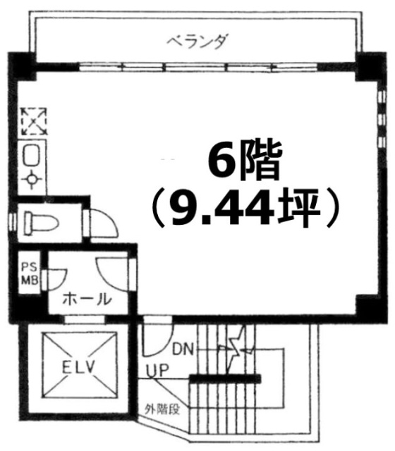 NIKO小岩ビル6F 間取り図