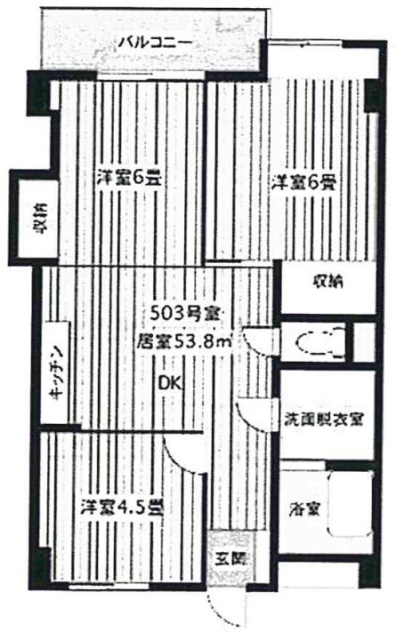 花林ビル503 間取り図