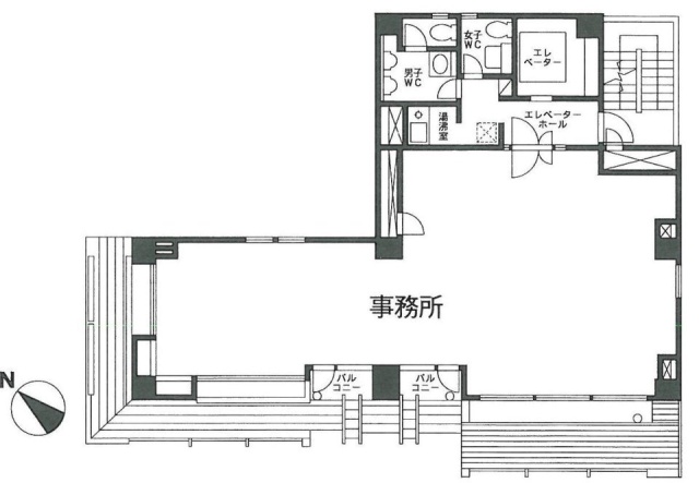 渡菊第参ビル9F 間取り図