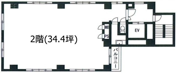 光ビル2F 間取り図