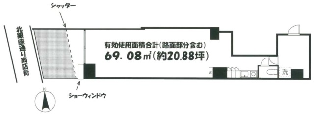 レジェンド西荻窪ビル1F 間取り図