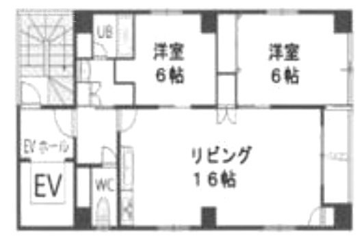 スワンレイク東日本橋6F 間取り図
