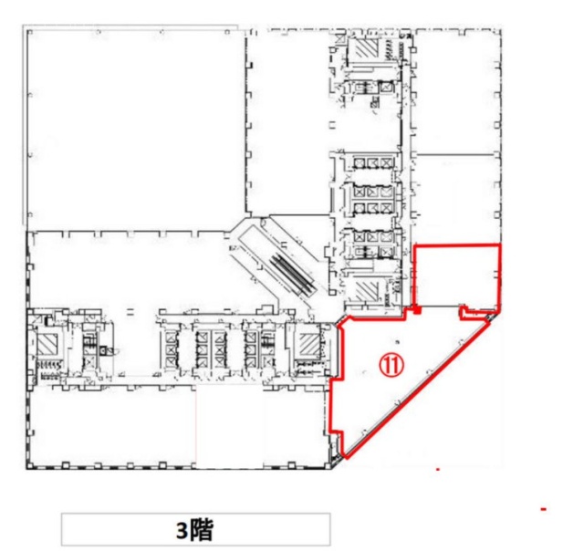 ソリッドスクエア西館3F 間取り図