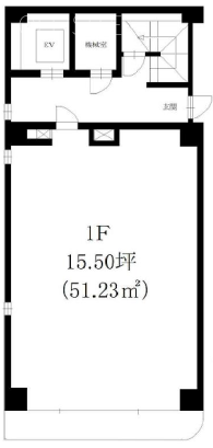 プラッタ勝どき1F 間取り図