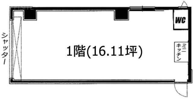 エリア415ビル1F 間取り図