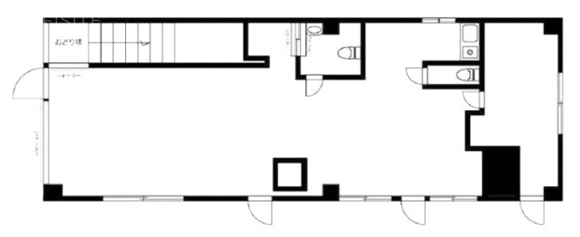 上石ビル1F 間取り図