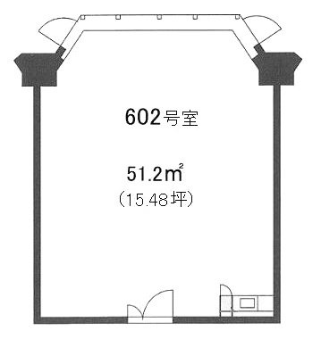 市ヶ谷法曹ビル602 間取り図