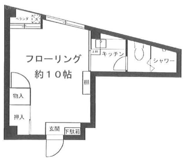 八木ビル601 間取り図