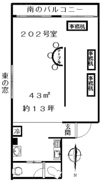 メゾン練馬ビル202 間取り図