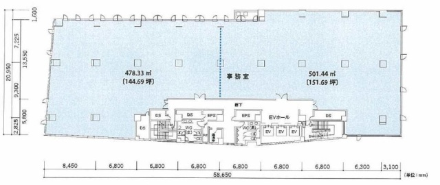 東急不動産恵比寿ビル4F 間取り図