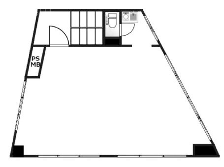 北斗第二ビル2F 間取り図