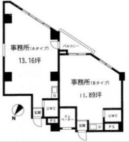 第3工新ビル102 間取り図