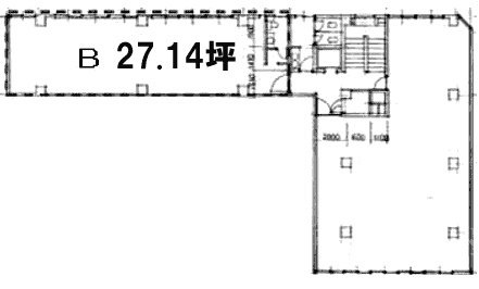 花椿ビル4F 間取り図