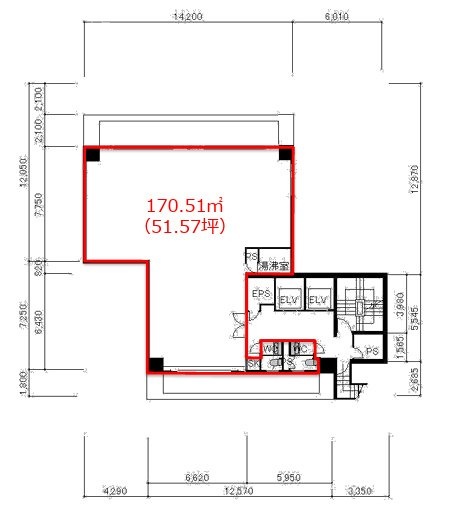 ザイマックス西新橋ビル9F 間取り図