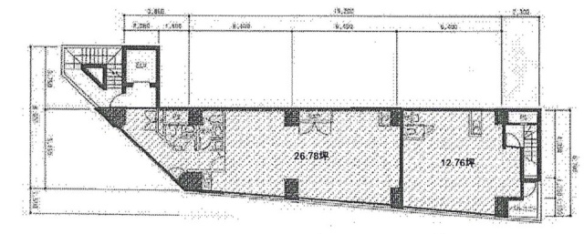 浜松町エム・ケイビル2F 間取り図