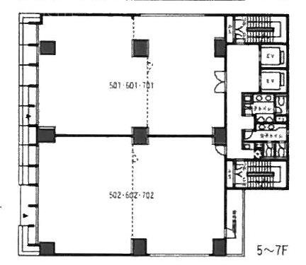 VORT東新宿601 間取り図