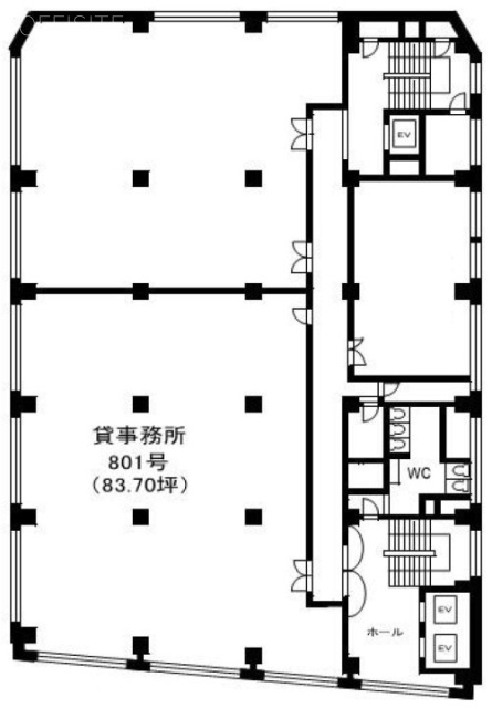 第2電波ビル801 間取り図