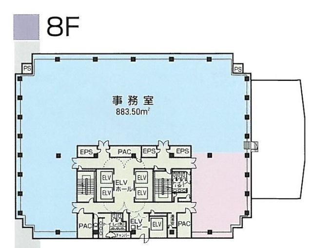 京王府中1丁目ビル8F 間取り図