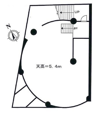OXYHORIBEビルB1F 間取り図