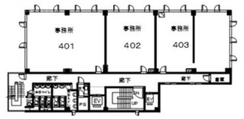 ラレーブ本厚木Ⅱ4F 間取り図