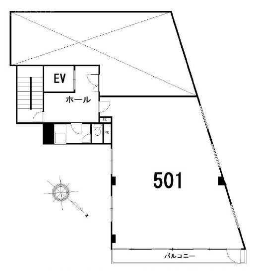 OKビル501 間取り図