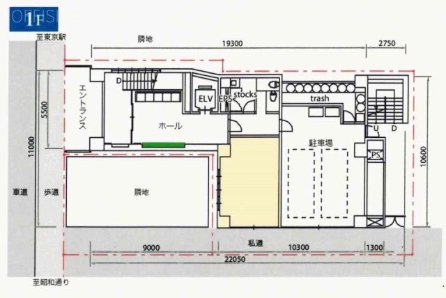 京橋中央ビル1F 間取り図