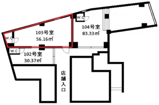 トーカンマンション駒込103 間取り図