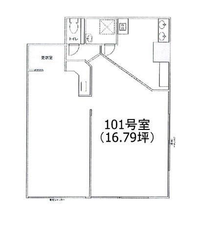 リライアンス湯立坂101 間取り図