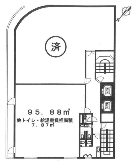 信友山の手池袋ビル7F 間取り図