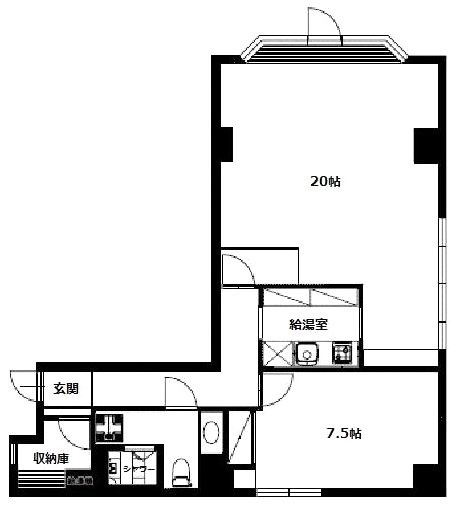 ラレープ湯島401 間取り図