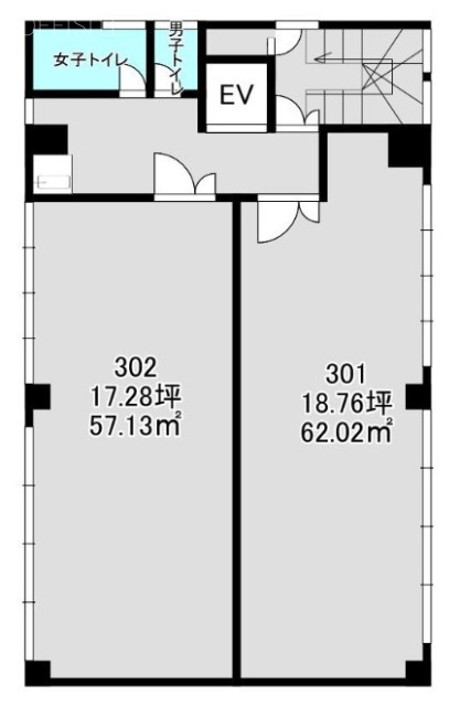 織本ビル301 間取り図