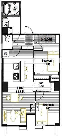 メゾンド佐藤7F 間取り図