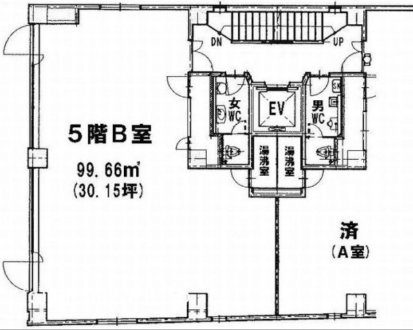 渋谷黒川ビルB 間取り図