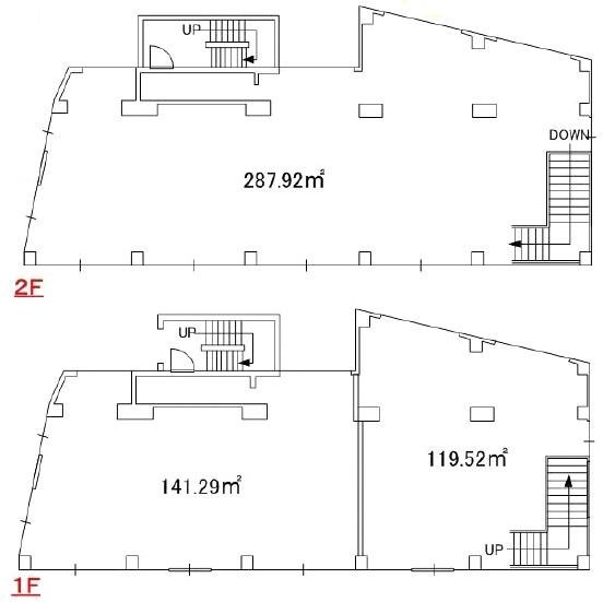 ラ・メゾンビル1F～2F 間取り図