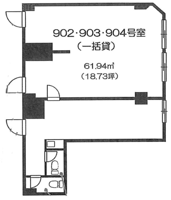 ワコーレ新宿第一ビル902-904 間取り図