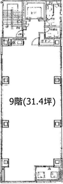 サクセス泉岳寺ビル9F 間取り図