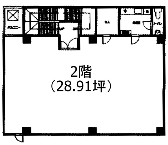 大澤ビル2F 間取り図