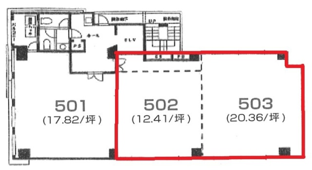 ラ・トゥールクォーファン502・503 間取り図