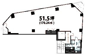 銀座スイムビル7F 間取り図