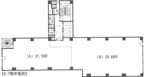 キクヤビル6F 間取り図