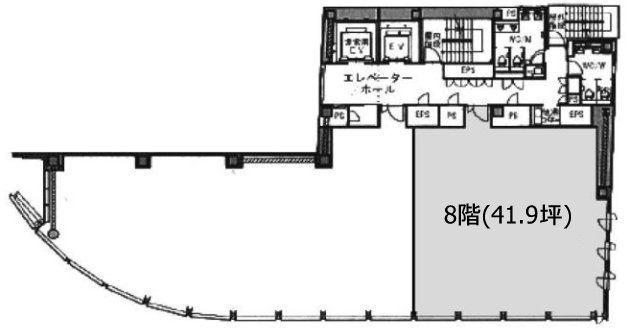 虎ノ門ビルディング802 間取り図