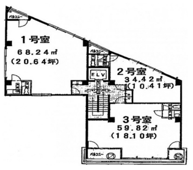 小野ビル402 間取り図